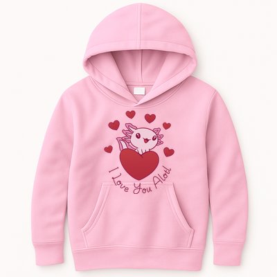 I Love You Alotl Valentines Day Kids Hoodie