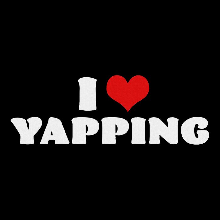 I Love Yapping I Heart Yapping Red Heart Funny 16 in Basic Backpack