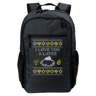 I Love You A Latke Great Gift Funny Chanukah Funny Gift Hanukkah Great Gift Daily Commute Backpack