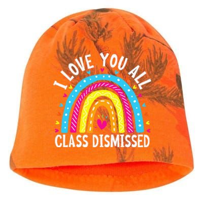 I Love You All Class Dismissed Teacher Last Day Of School Kati - Camo Knit Beanie