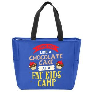 I Love You Like A Chocolate Cake At A Fat Camp Foodie Gift Zip Tote Bag