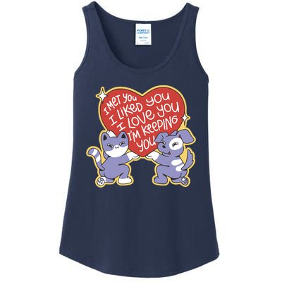 I Love You Heart Quote Cute Gift Ladies Essential Tank