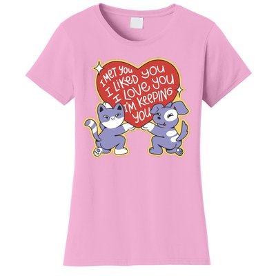 I Love You Heart Quote Cute Gift Women's T-Shirt