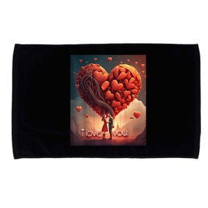 I Love You Funny Valentine's Day Microfiber Hand Towel