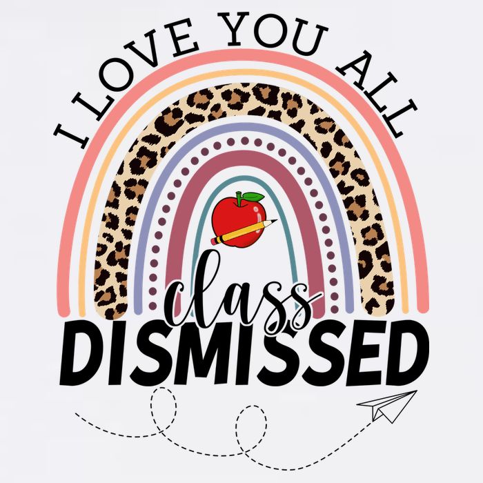 I Love You All Class Dismissed Rainbow Teacher Gift 11oz C Handle Ceramic Mug