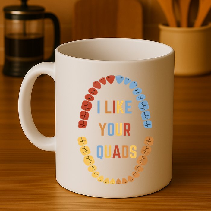 I Like Your Quads Funny Dentist Dental Assistant Mug