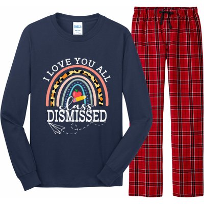 I Love You All Class Dismissed Teacher Last Day Of School Long Sleeve Pajama Set