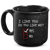 I Like You Do You Like Me Yes Or No Cute Conversation Starter Romantic Humor 15oz Campfire Ceramic Mug