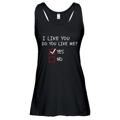 I Like You Do You Like Me Yes Or No Cute Conversation Starter Romantic Humor Ladies Essential Flowy Tank