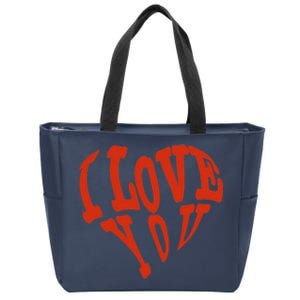 I Love YOU Heart Lovely Nerd Funny Fun4m3 ILove4m3 Premium Zip Tote Bag