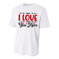 I Love You More, Funny Valentine, Valentine White, Valentine Performance Sprint T-Shirt