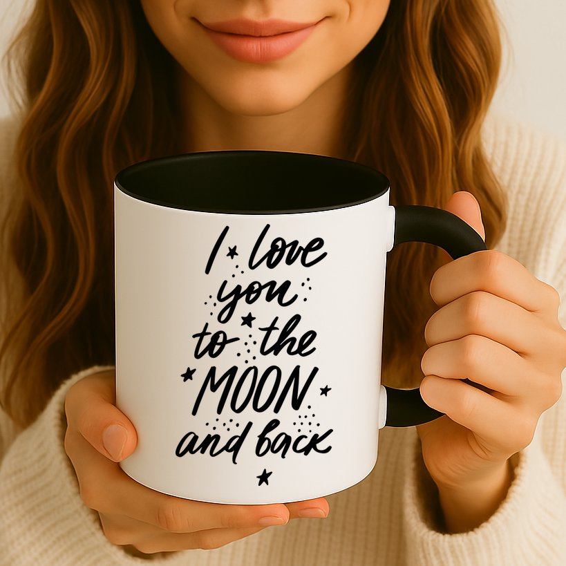 I Love You To The Moon And Back Cute Romantic Mug