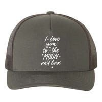 I Love You To The Moon And Back Cute Romantic Yupoong Adult 5-Panel Trucker Hat