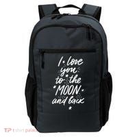 I Love You To The Moon And Back Cute Romantic Backpack