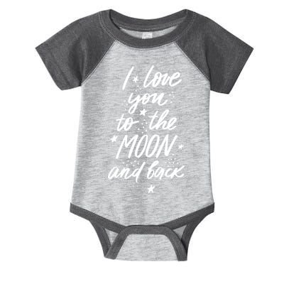 I Love You To The Moon And Back Cute Romantic Infant Baby Jersey Bodysuit
