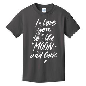 I Love You To The Moon And Back Cute Romantic Kids T-Shirt