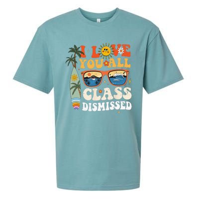 I Love You All Class Dismissed Teacher School Graduation Sueded Cloud Jersey T-Shirt