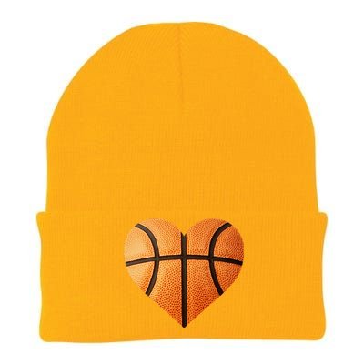 I Love You Basketball Heart Valentine's Day Emoticon Knit Cap Winter Beanie