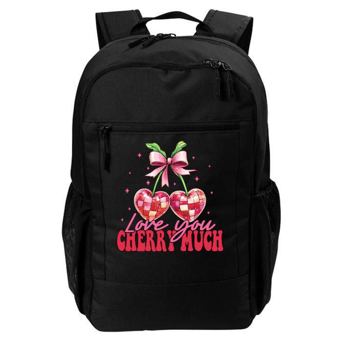 I Love You Cherry Much Funny Cherry Valentine Daily Commute Backpack