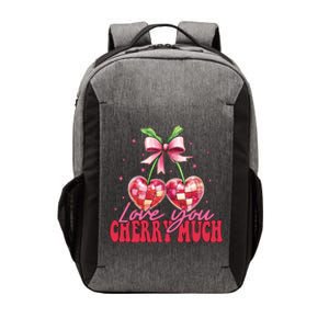 I Love You Cherry Much Funny Cherry Valentine Vector Backpack