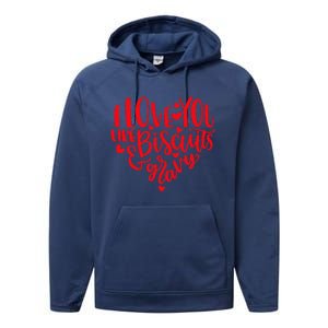 I Love You Like Biscuits & Gravy Funny Valentine's Day Food Performance Fleece Hoodie