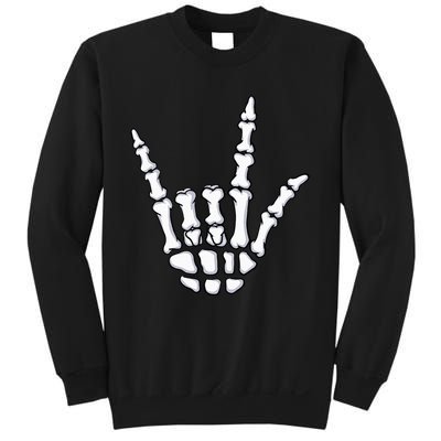 I Love You Sign Language Skeleton Hand ASL Halloween Costume Sweatshirt