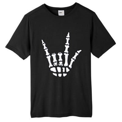 I Love You Sign Language Skeleton Hand ASL Halloween Costume Tall Fusion ChromaSoft Performance T-Shirt