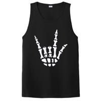 I Love You Sign Language Skeleton Hand ASL Halloween Costume PosiCharge Competitor Tank