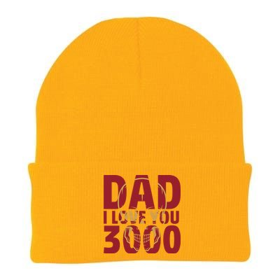 I Love You Dad 3000 Time Vintage Retro Hero G Fathers Day Gift Knit Cap Winter Beanie