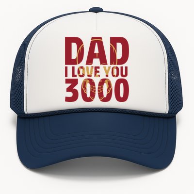 I Love You Dad 3000 Time Vintage Retro Hero G Fathers Day Gift Trucker Hat