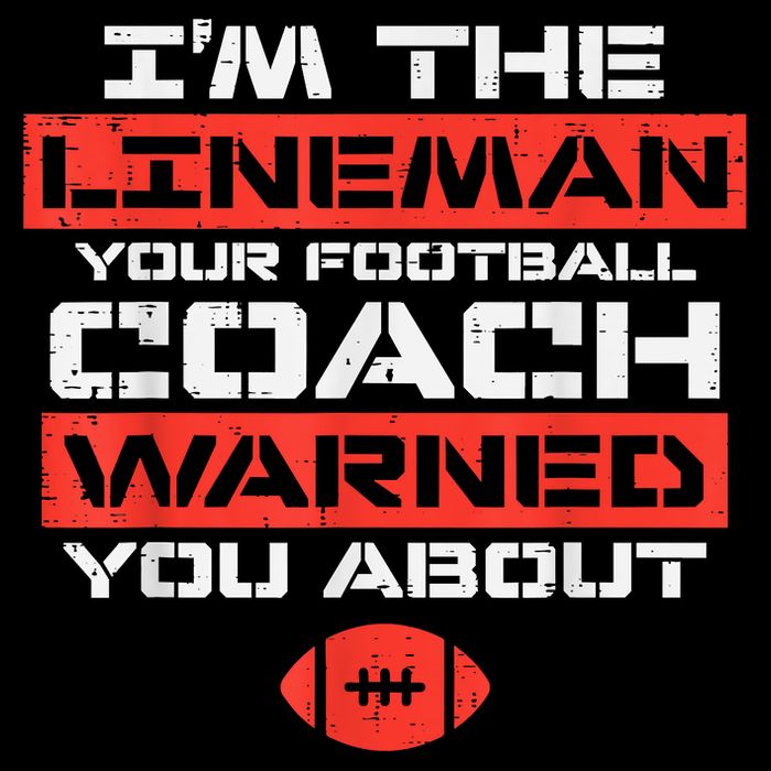 Im Lineman Your American Football Coach Warned Funny Sports Flat Bill Trucker Hat