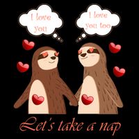 I Love You Let's Take A Nap Drawstring Bag