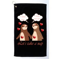 I Love You Let's Take A Nap Golf Towel
