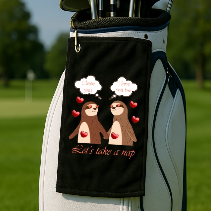 I Love You Let's Take A Nap Golf Towel