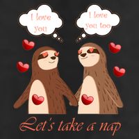 I Love You Let's Take A Nap Golf Towel