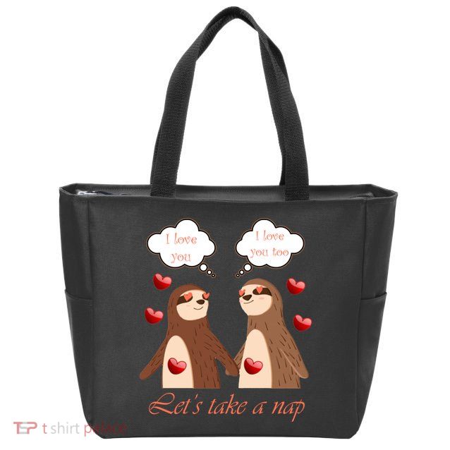 I Love You Let's Take A Nap Zip Tote Bag