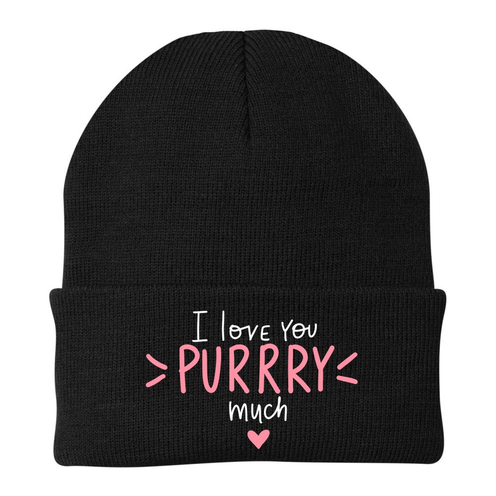I Love You Purry Much Cute Gift Beanie
