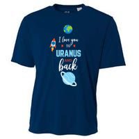 I Love You To The Uranus And Back Funny Science Space Planet Premium Cooling Performance Crew T-Shirt