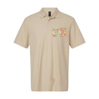 I Love You All Class Dismissed Groovy Teacher Last Day Softstyle Adult Sport Polo