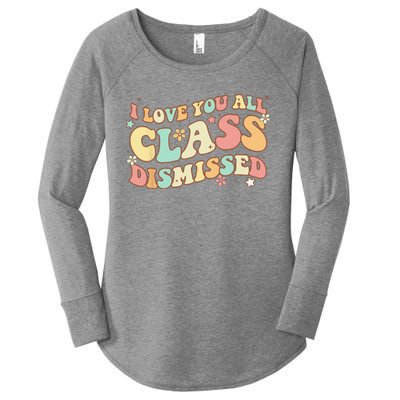 I Love You All Class Dismissed Groovy Teacher Last Day Women's Perfect Tri Tunic Long Sleeve Shirt