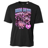 I Love You Moo Deng Cute Funny Hippo Cooling Performance Crew T-Shirt