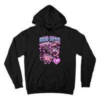 I Love You Moo Deng Cute Funny Hippo Hoodie