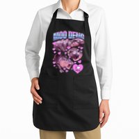 I Love You Moo Deng Cute Funny Hippo Apron