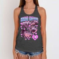 I Love You Moo Deng Cute Funny Hippo Women's Knotted Racerback Tank
