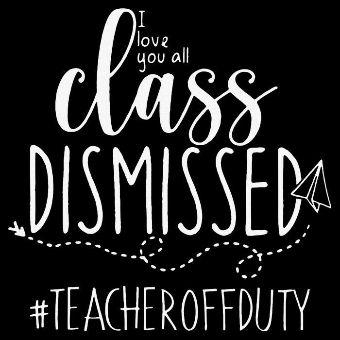 i love you all class dismissed teacher off duty Impact Tech Backpack