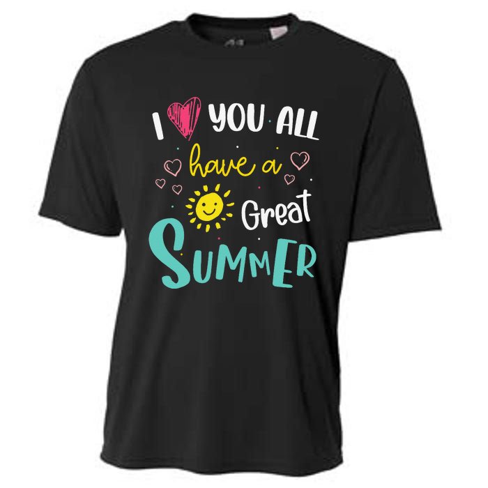 I Love You All Have a Great Summer Teacher for Wo Cooling Performance Crew T-Shirt