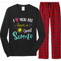 I Love You All Have a Great Summer Teacher for Wo Long Sleeve Pajama Set