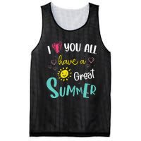 I Love You All Have a Great Summer Teacher for Wo Mesh Reversible Basketball Jersey Tank