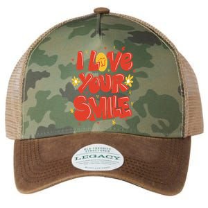 I Love Your Smile Happy Cute Gift Legacy Tie Dye Trucker Hat