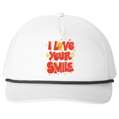 I Love Your Smile Happy Cute Gift Snapback Five-Panel Rope Hat